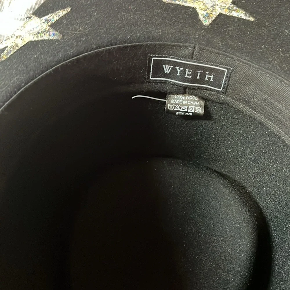 Anthropologie X Wyeth Star-Embellished Hat Black
